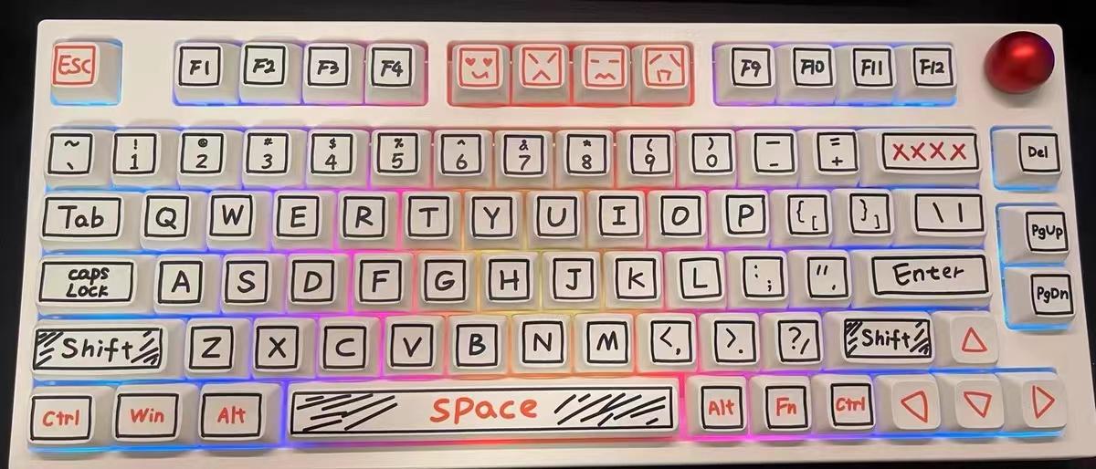 126 Phím Đồ Bộ Keycap XDA Hồ Sơ Keycaps PBT Cho Bàn Phím Cơ Tùy Chỉnh Anime Dễ Thương Phím Mũ Bộ Tester68 Rk61