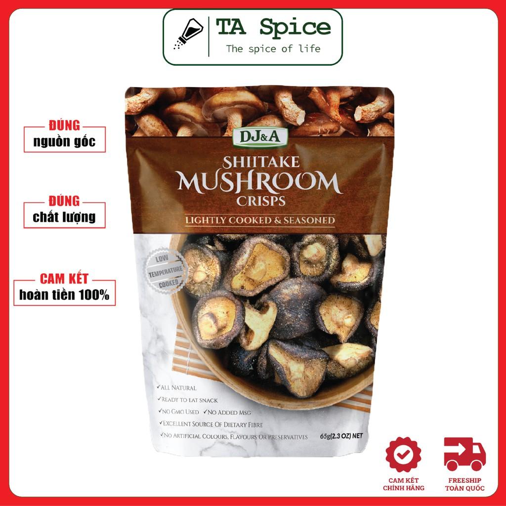 Nấm hương sấy giòn DJ&amp;A tốt cho sức khoẻ - thích hợp giảm cân, KETO - DJ&amp;A skitake mushroom crisps