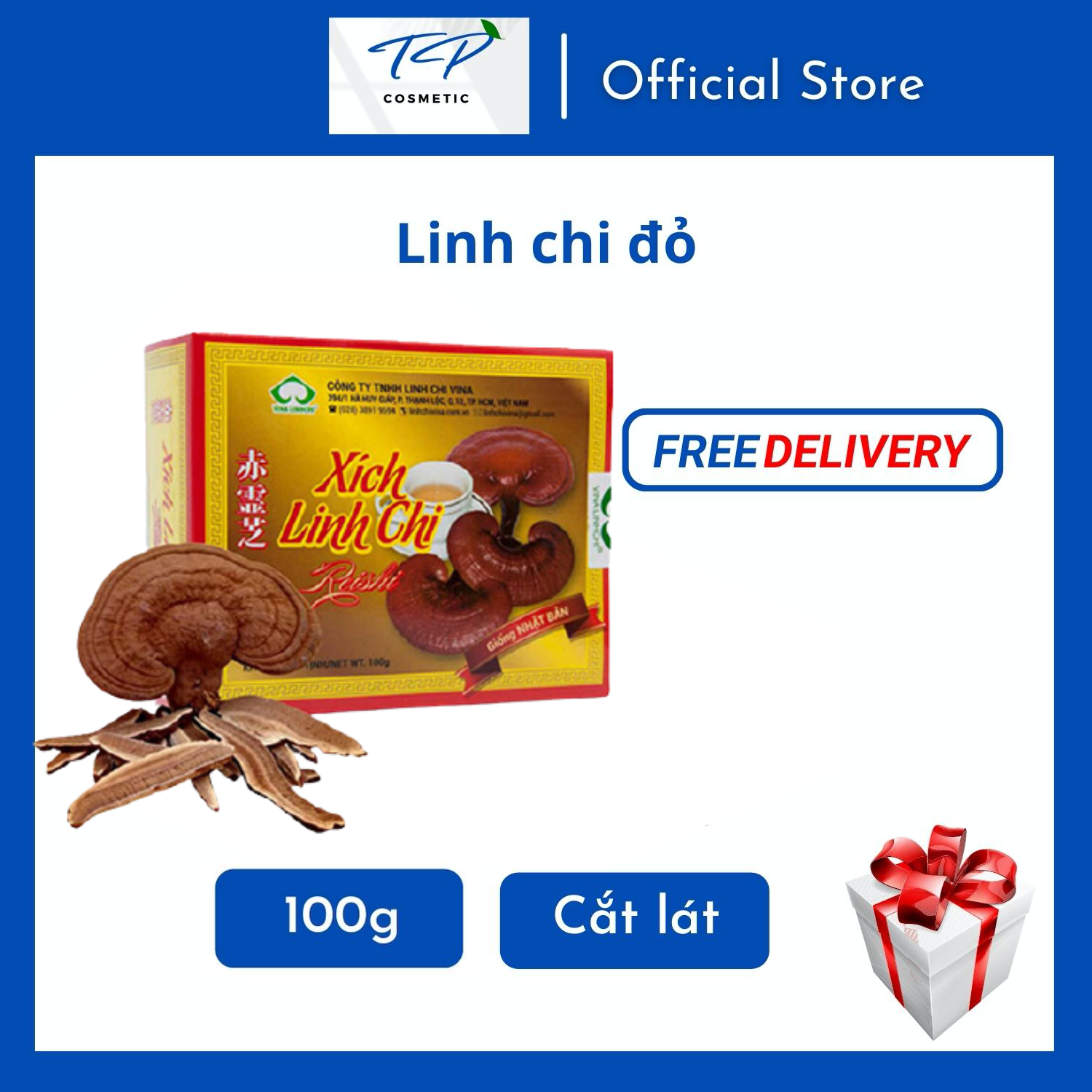 Nấm Linh Chi Nhật Cắt Lát 100g : Tăng Sức Đề Kháng, Bồi Bổ, Thanh Lọc Cơ Thể.