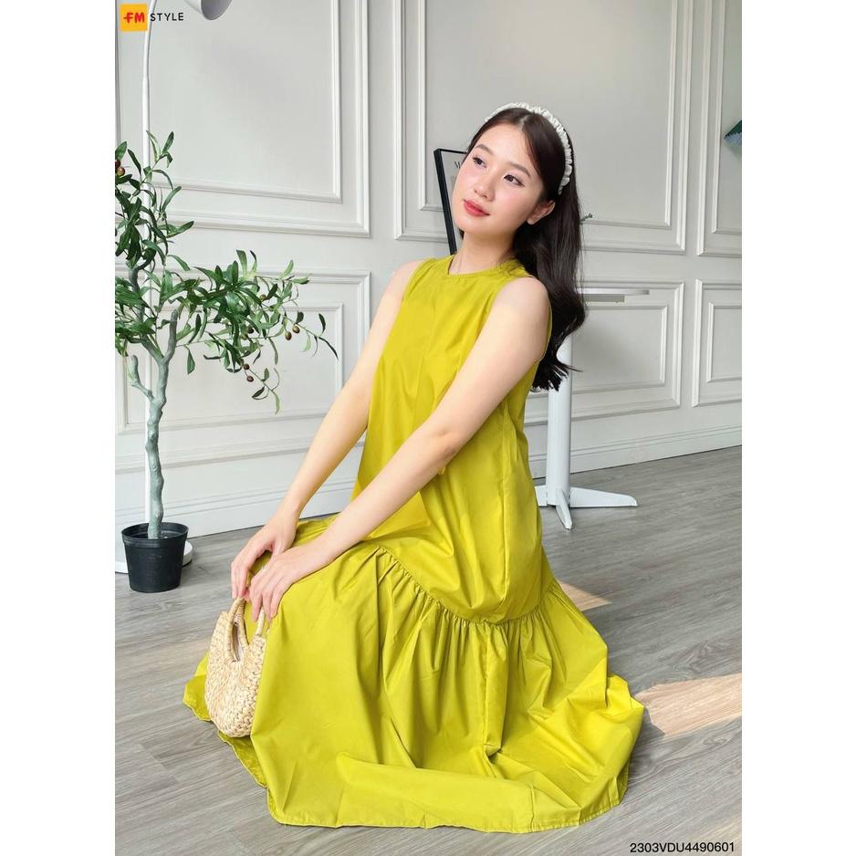 Váy đuôi cá sát nách dáng babydoll Fmstyle đầm xuông dáng rộng dáng xòe mang thoải mái thích hợp cho mùa hè 23030303