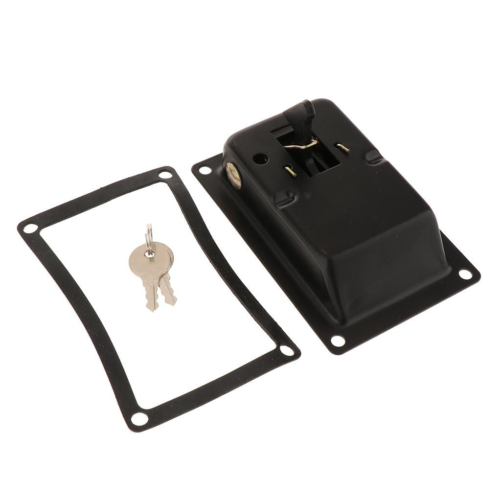 RV Truck Entry Door Electric Cabinet Flat Lock Square Lock W 2Keys MS866-8-2