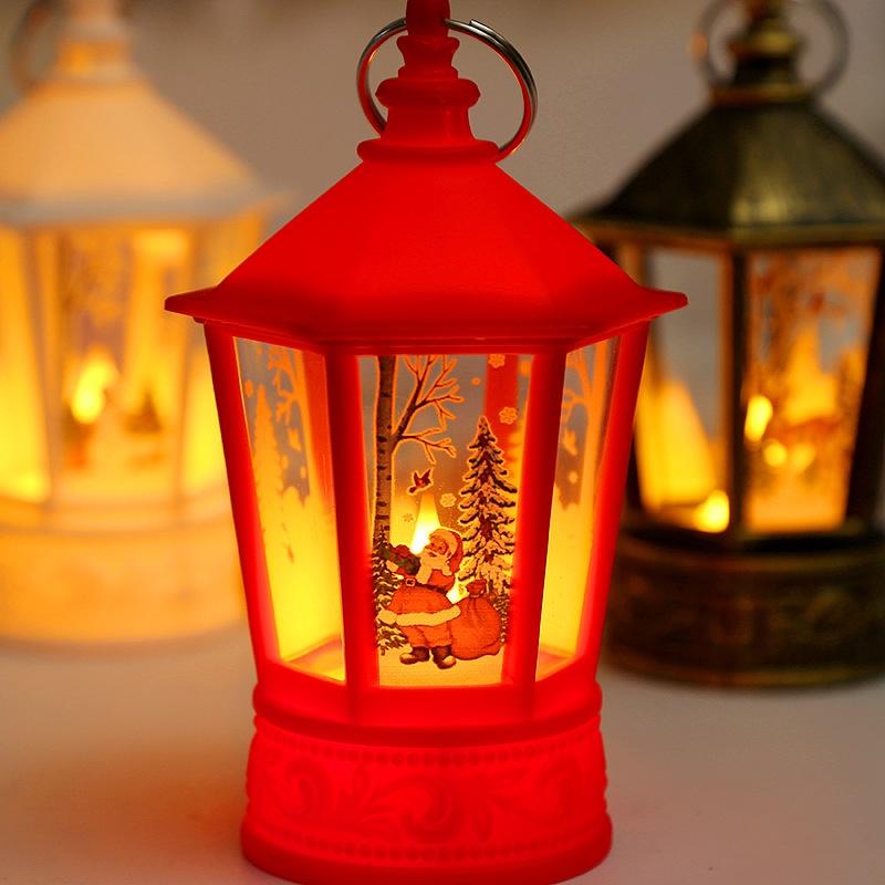 1 Đèn LED Dầu Để Bàn Hình Ông Già Noel / Người Tuyết / Tuần Lộc Trang Trí Tiệc Giáng Sinh