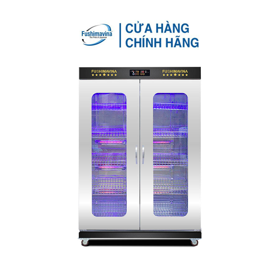 [CỬA HÀNG CHÍNH HÃNG] Tủ sấy bát cánh kính 1200L 1 lớp