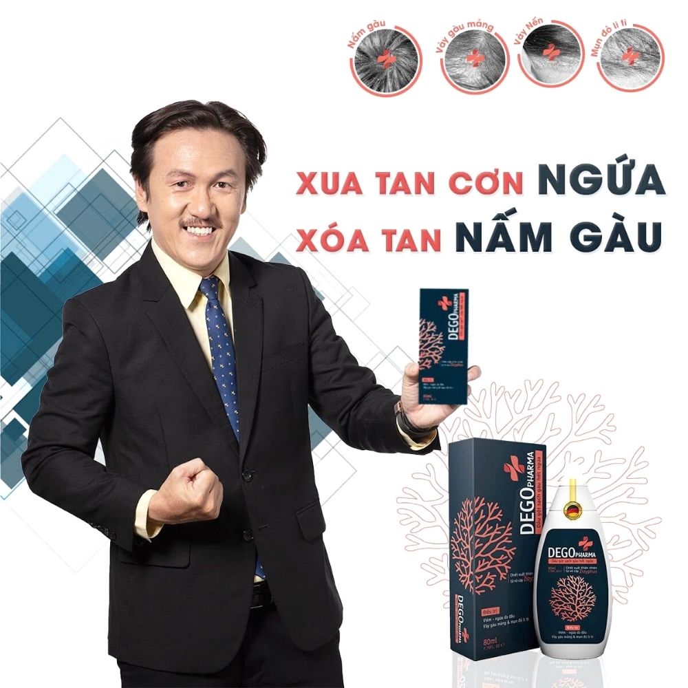 Combo dầu gội &amp; kem bôi dứt điểm nấm da, vảy nến, á sừng Dego Pharma