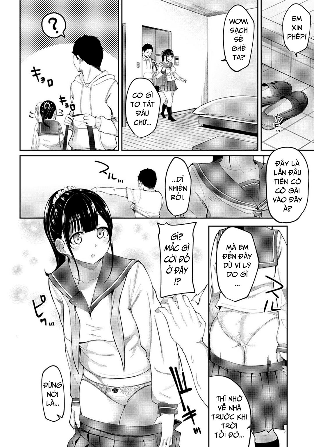thấy em gái mình đang mặc tạp dề khỏa thân chapter 4 4