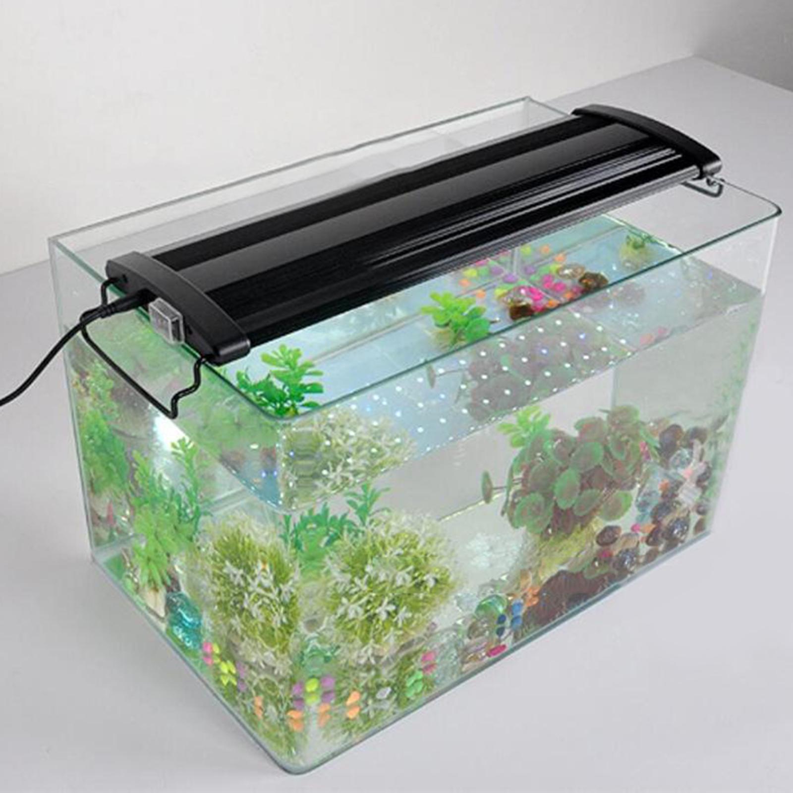 LED Aquarium Light Fishes Tank Light with Extendable Brackets Full Spectrum