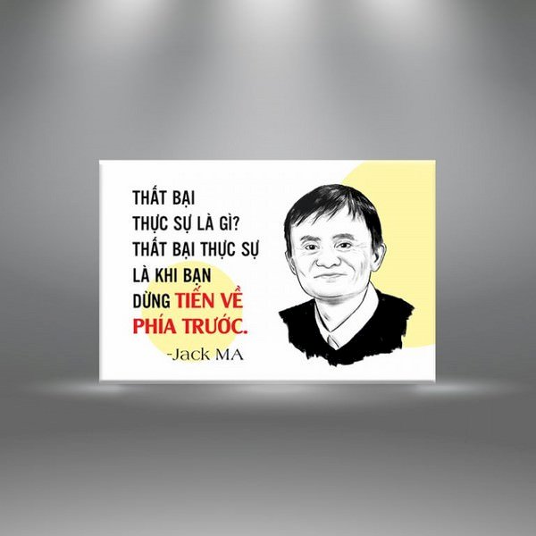 Tranh Trích Dẫn ""Thất Bại Thực Sự Là Khi Bạn Dừng Tiến Về Phía Trước" - W342