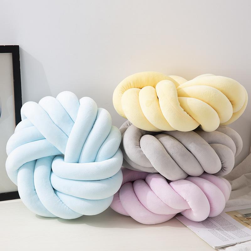Ins Sofa Gối Tay Dệt Đệm Cho Phòng Khách Trang Trí Nhà Giường Thú Nhồi Bông Gối Thắt Nút Đệm Chắc Chắn Xe Ô Tô lưng Ghế