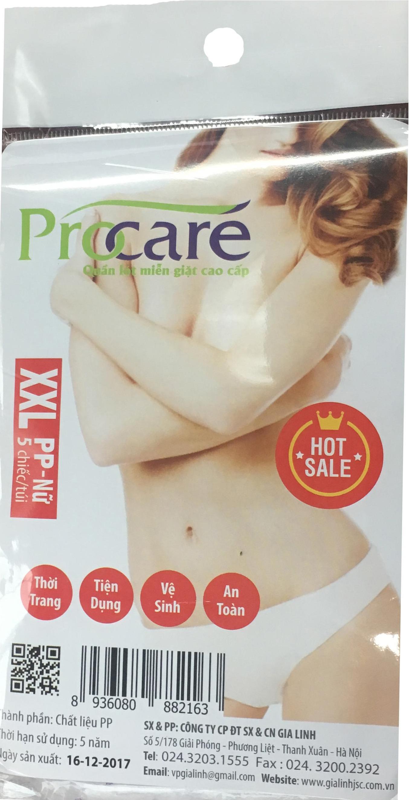 Combo 3 gói Quần lót giấy PP Procare
