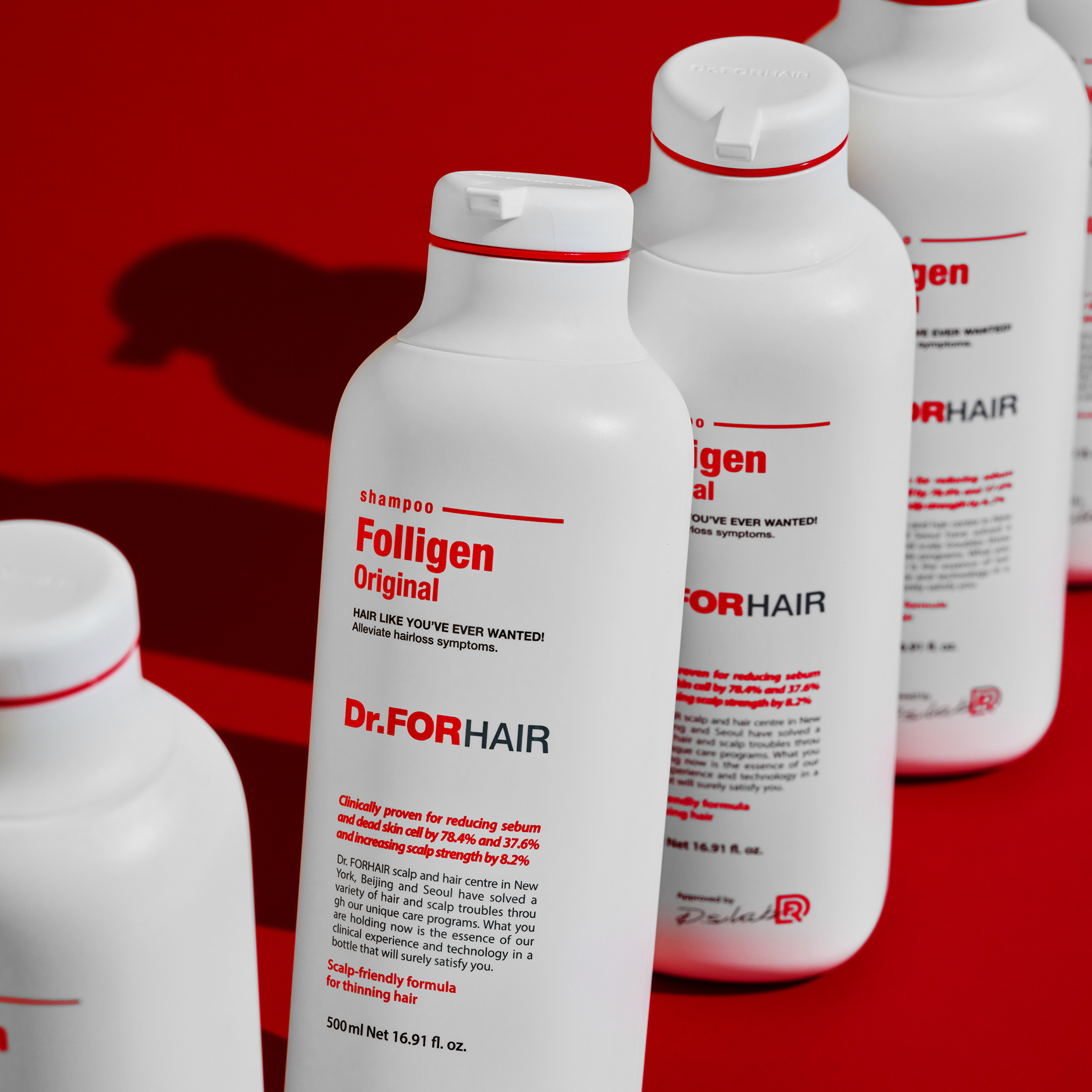 Dầu gội đầu giảm gàu hỗ trợ mọc tóc ngăn rụng giúp phồng tóc Dr.FORHAIR Folligen Original Shampoo