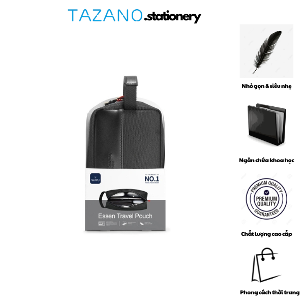 Túi Đựng Phụ Kiện Du Lịch Wi WU Essen Travel Pouch Gọn Nhẹ - Tiện Nghi - Sành Điệu - Hàng Chính Hãng