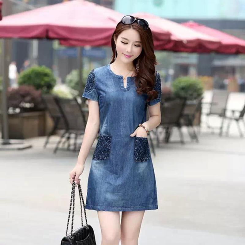 ĐẦM DENIM FORM SUÔNG XINH XẮN