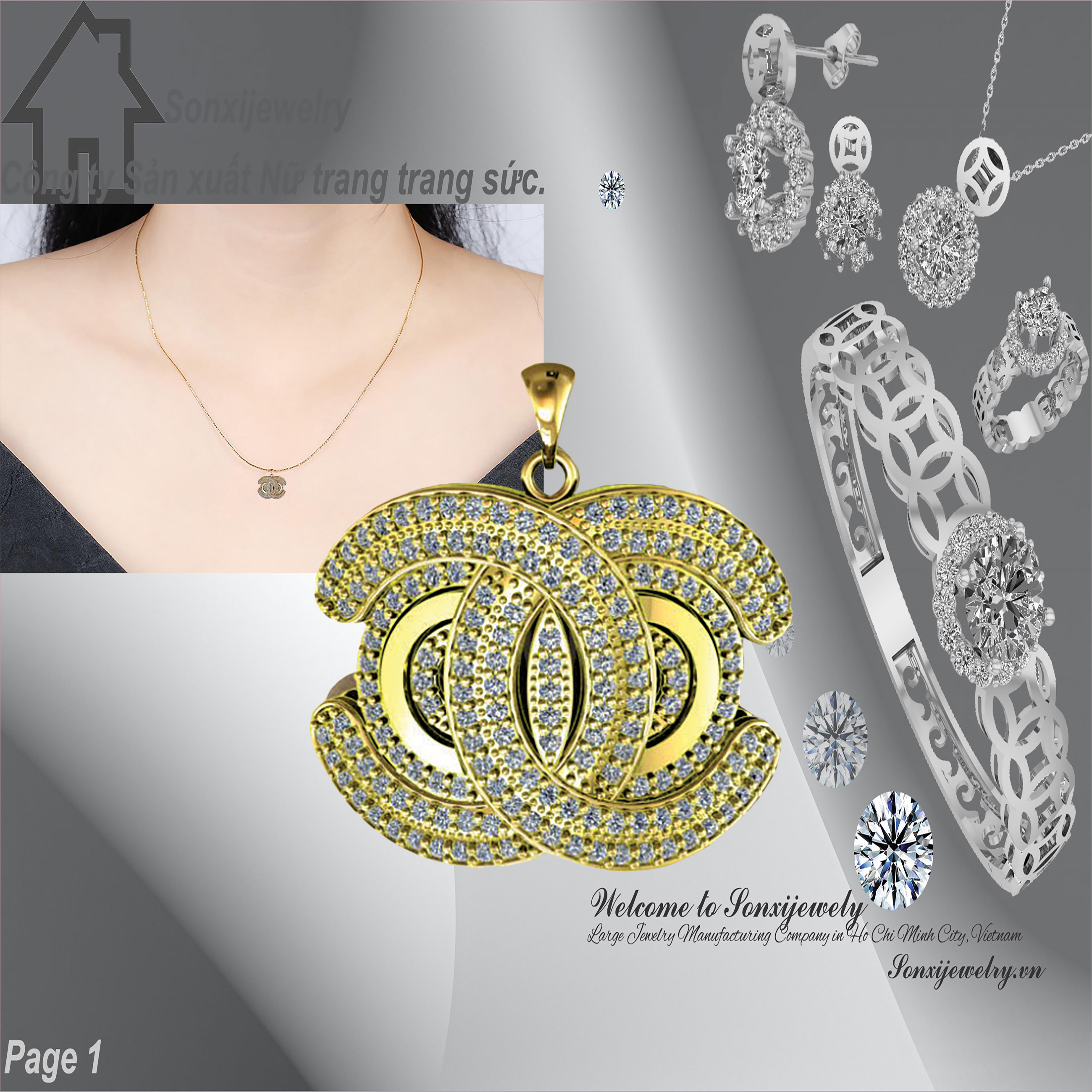 MẶT DÂY CHUYỀN XI MẠ MẪU ĐẸP 3502