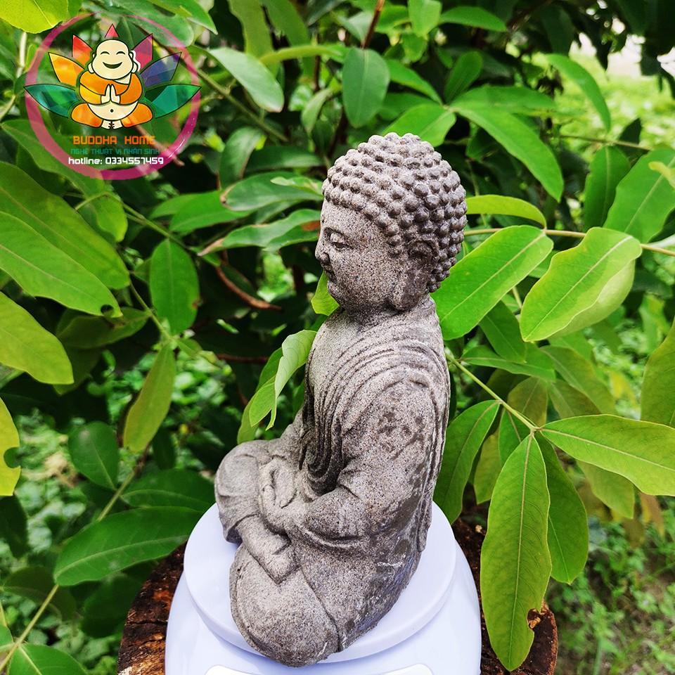 ️Tượng Đá Phật Thích Ca Phong Thủy - Hồ Thủy Sinh - Cao 17cm