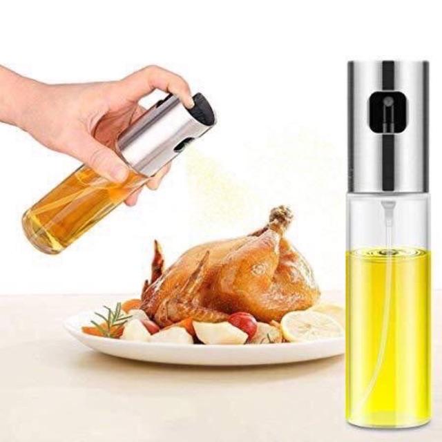 Chai xịt dầu ăn 100ml, chai thuỷ tinh nắp ionx