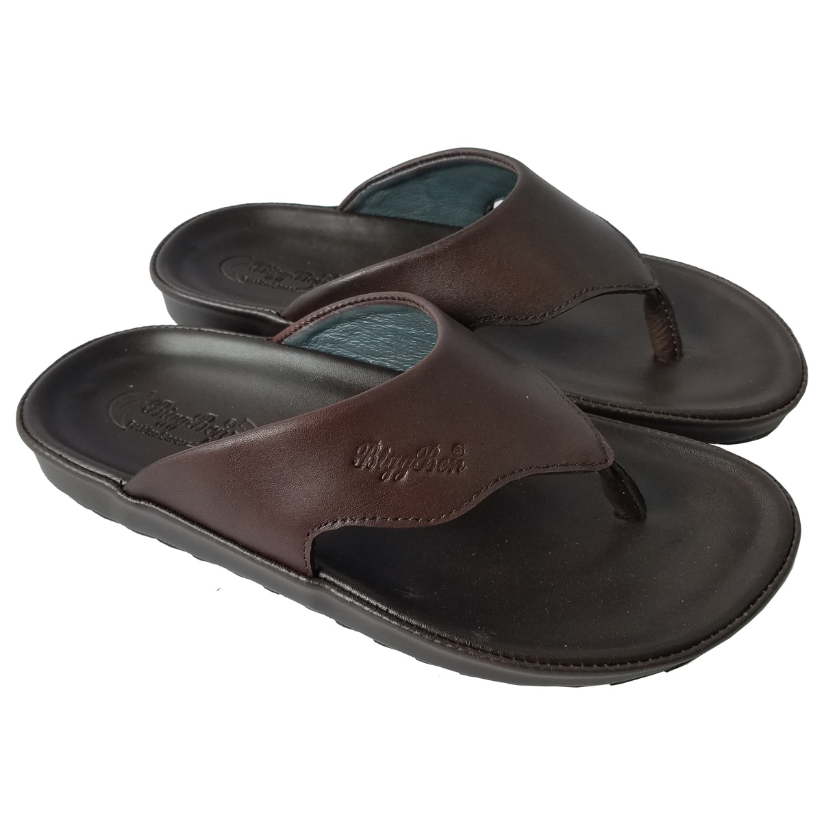 Dép Xỏ Ngón Nam Da Bò Thật BIGGBEN Cao Cấp DK102