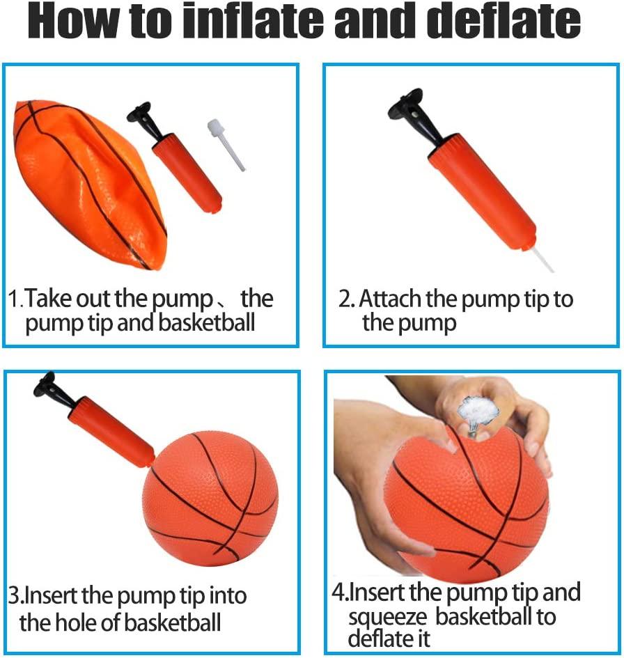 12 quả bóng rổ mini dành cho trẻ em và trẻ mới biết đi - Bóng rổ mini 16cm dành cho thể thao, bể bơi, tiệc theo chủ đề