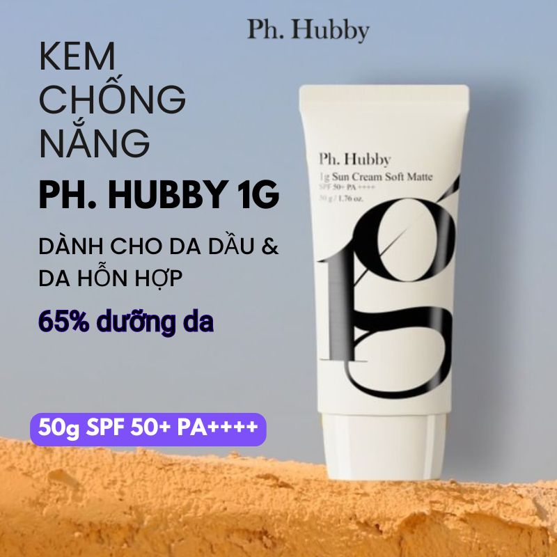 Kem chống nắng Ph Hubby 1g Sun Cream Soft Matte 50g SPF50++ PA++++