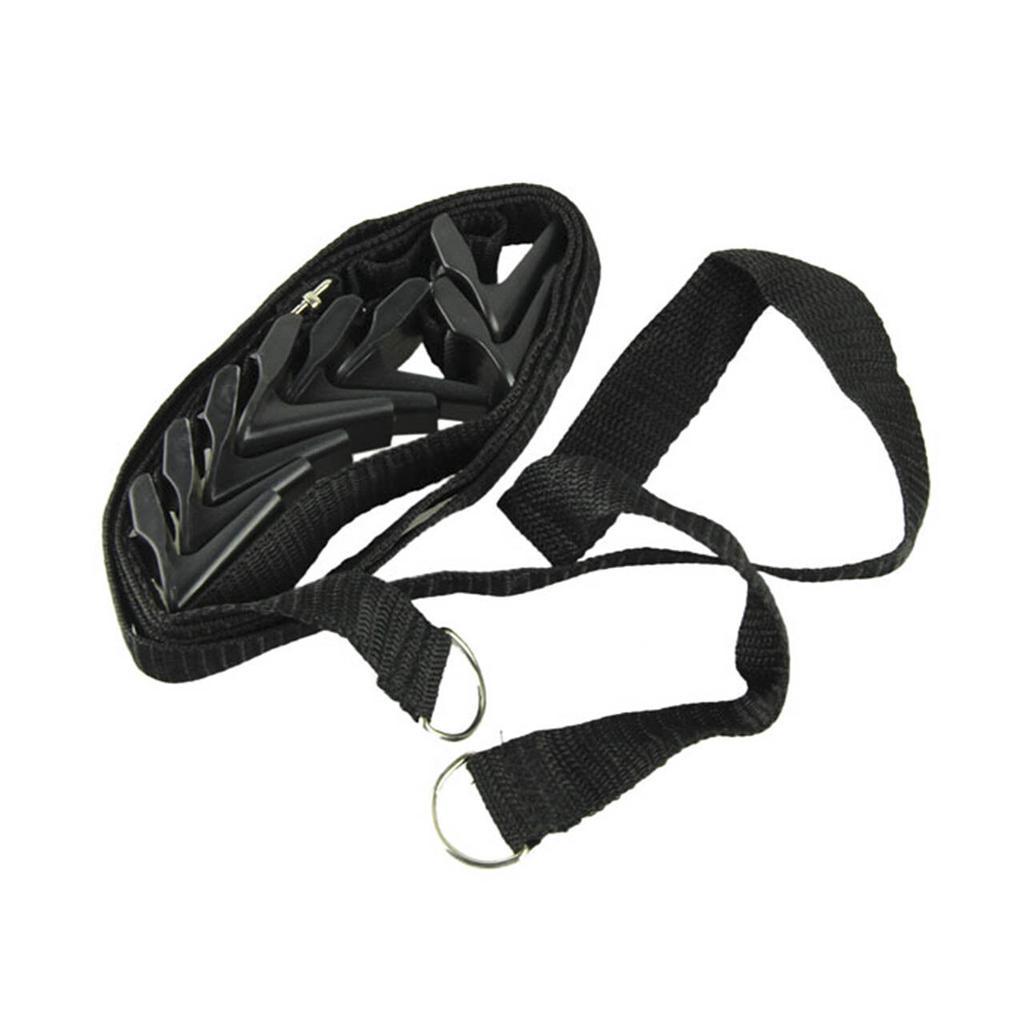 8 Hooks Over Door Hanger Hat Umbrella Rack Organizer Rack Holder Black