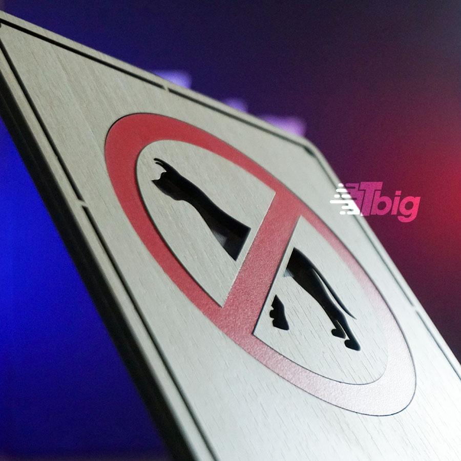 Bảng gỗ No Pets mẫu TC07 loại dán tường trang trí
