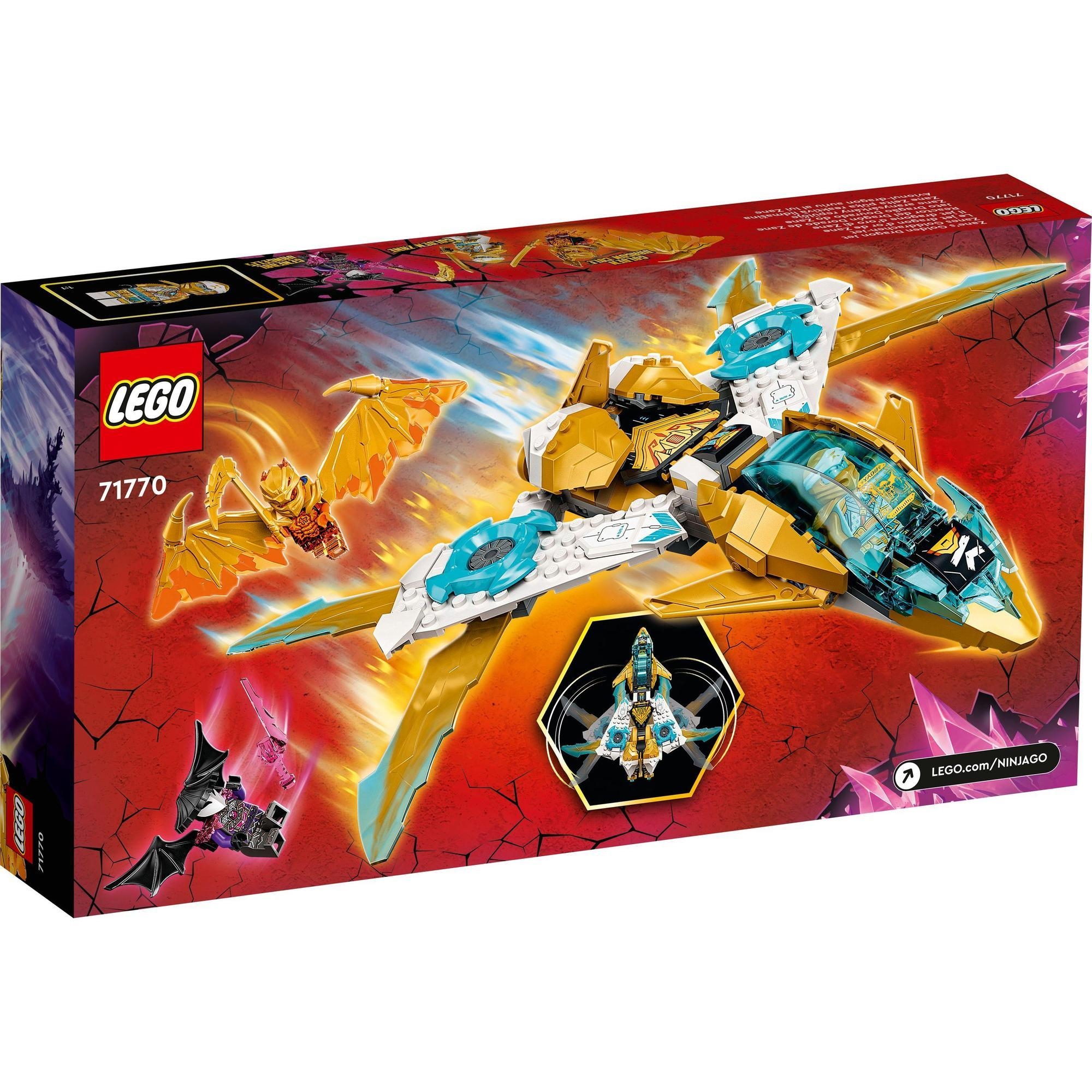 LEGO Ninjago 71770 Phi cơ rồng vàng của Zane (258 chi tiết)