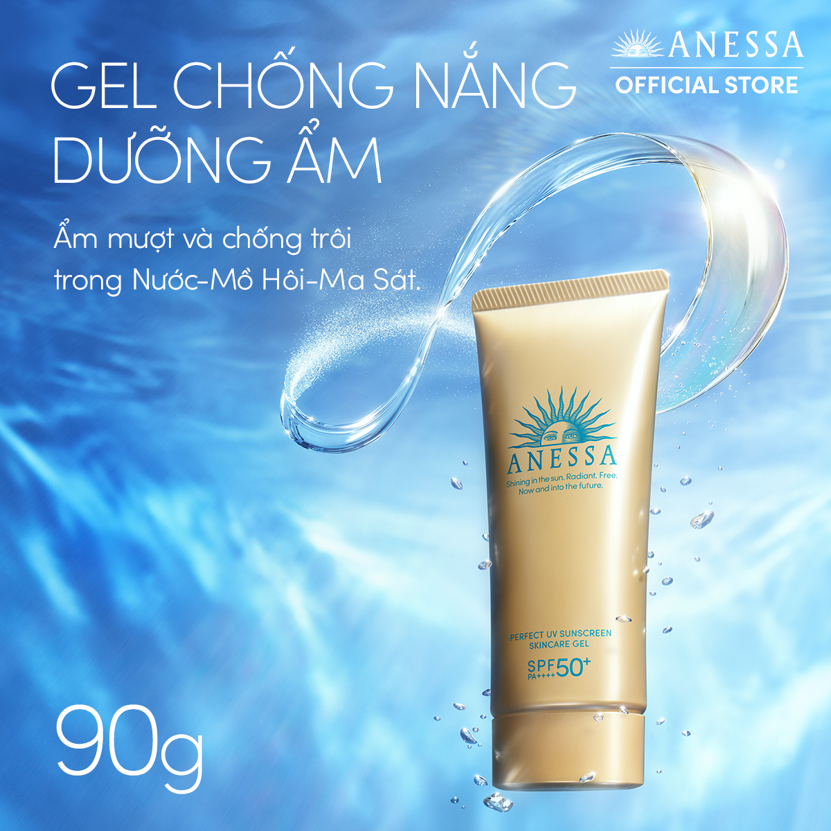 Bộ đôi 2 Kem chống nắng dạng gel bảo vệ hoàn hảo Anessa Perfect UV Sunscreen Skincare Gel 90g