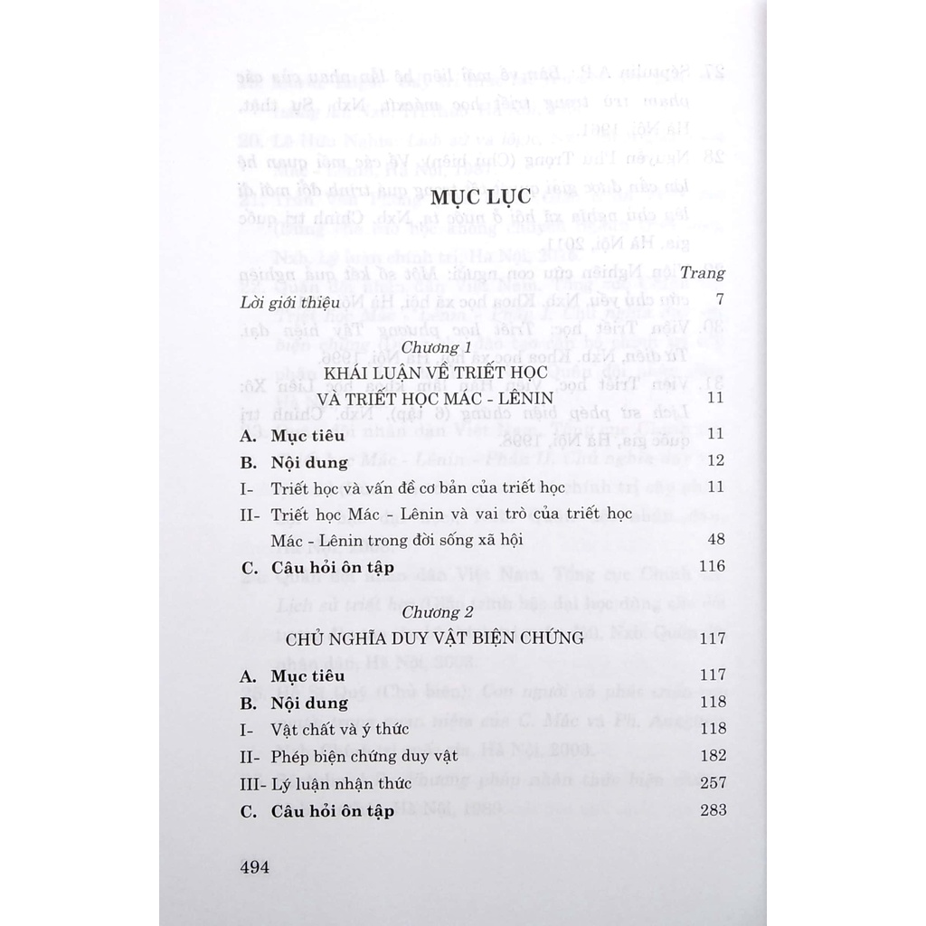 Giáo Trình Triết Học Mác - Lênin (Dành Cho Bậc Đại Học Hệ Không Chuyên Lý Luận Chính Trị)