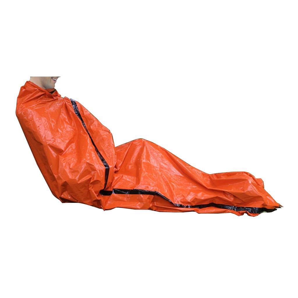 Portable Emergency Sleeping Bag Outdoor Survival Whistle Tent Blanket