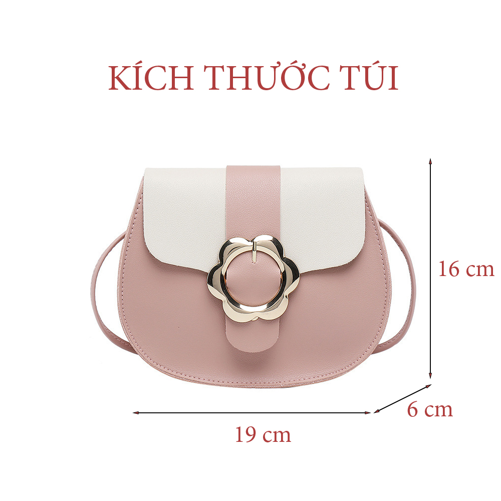 Túi Đeo Chéo Nữ Thời Trang Mới T66 Khóa Bông Hoa