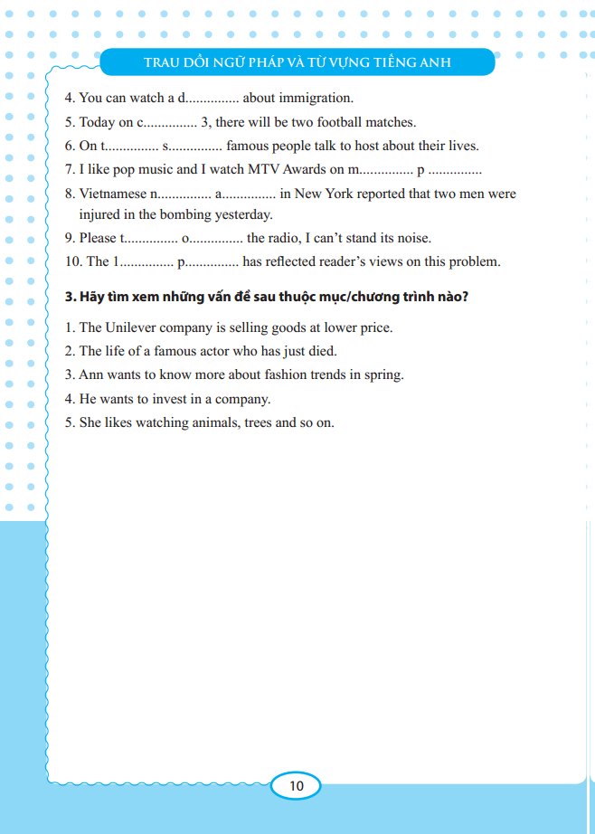 Trau Dồi Ngữ Pháp Và Từ Vựng Tiếng Anh (Improve English Grammar & Vocabulary)