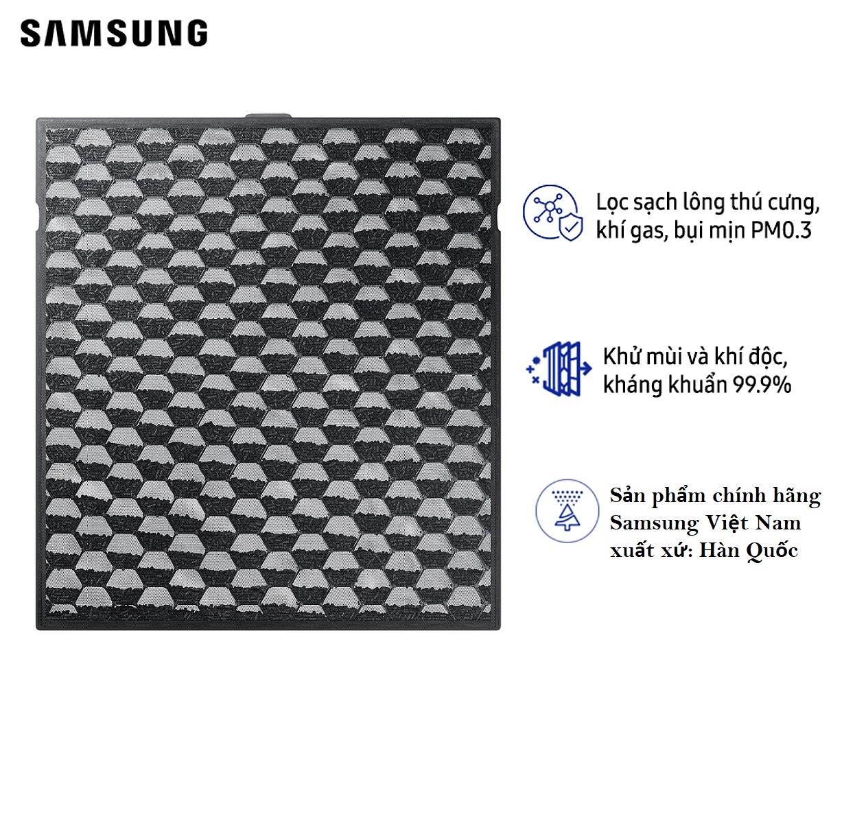 Bộ Lọc Máy Lọc Không Khí Samsung 90m2 AX90R7080WD - Hàng Chính Hãng
