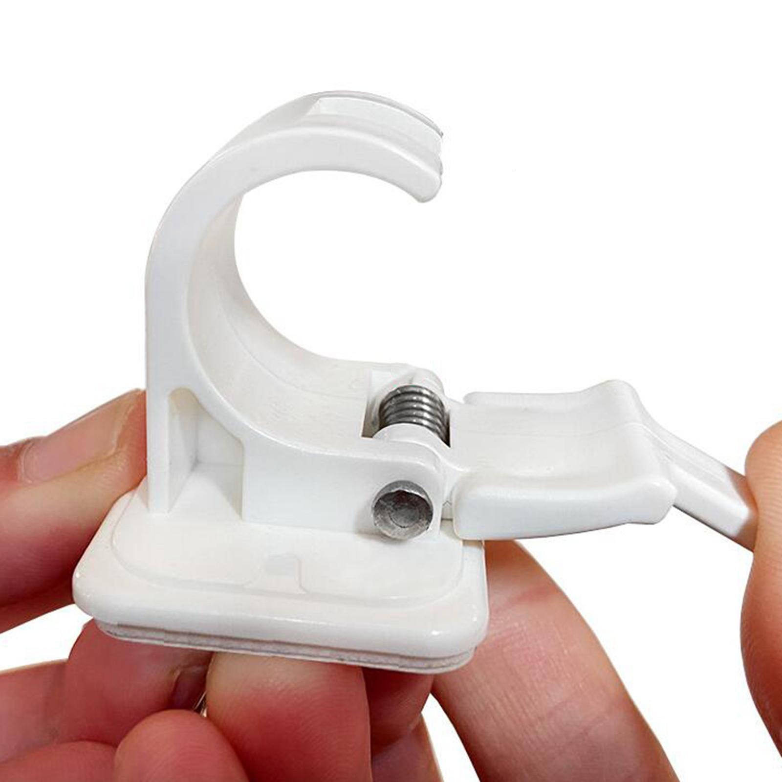 2pcs Fishing Rod Holder Adhesive Storage Rack Tip Clamps Holder