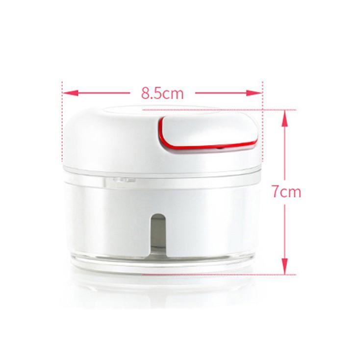 Dụng cụ xay tỏi ớt, nghiền gia vị thực phẩm dây rút thông minh FOOD CHOPPER