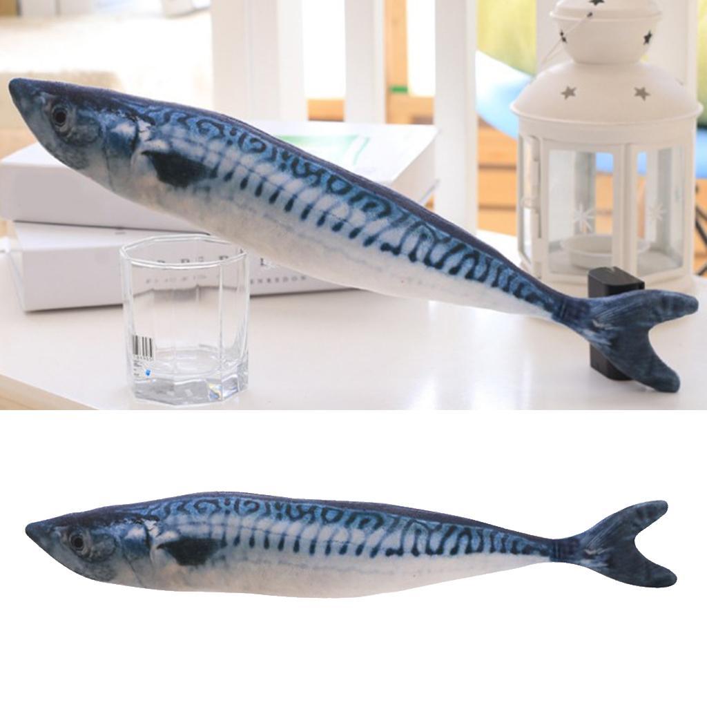 3-4pack Cat Wagging Fish Realistic Plush Toy Simulation Catnip Gift Style_E