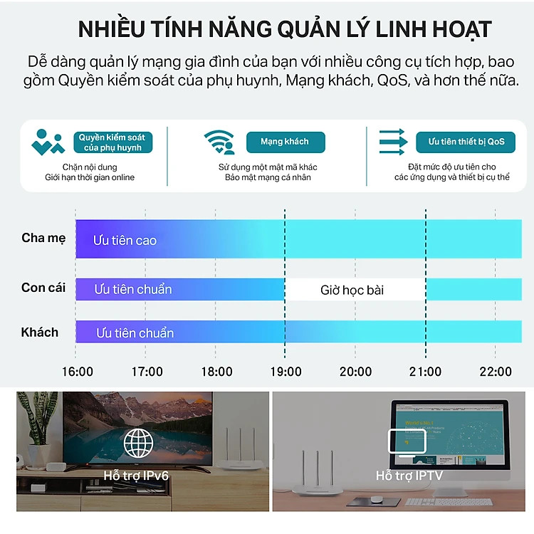 Hình ảnh Bộ phát Wifi TP-LINK TL-WR845N 300 Mbps, 3 ăng ten rời - Hàng Chính Hãng