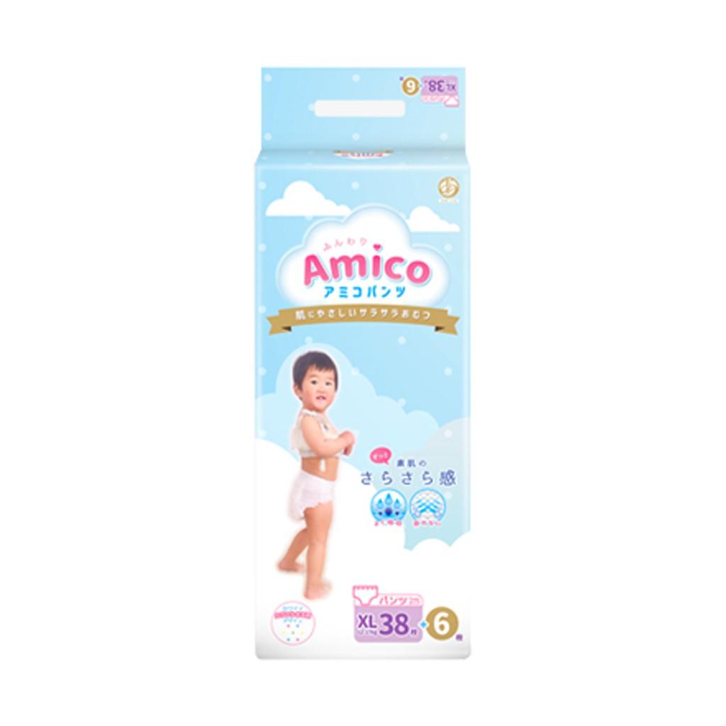 Bỉm - Tã quần Amico size XL 38 + 6 miếng (Cho bé 12- 17kg)