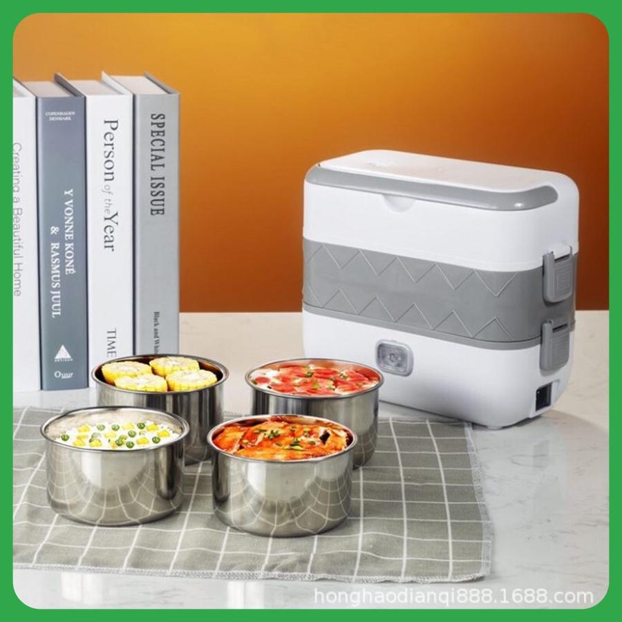 Hộp Đựng Cơm Văn Phòng Cắm Điện SƯƠNG MAI Camen Chất Liệu Inox 304 Cách Nhiệt Tốt Thiết Kế Thông Minh Tiện Lợi