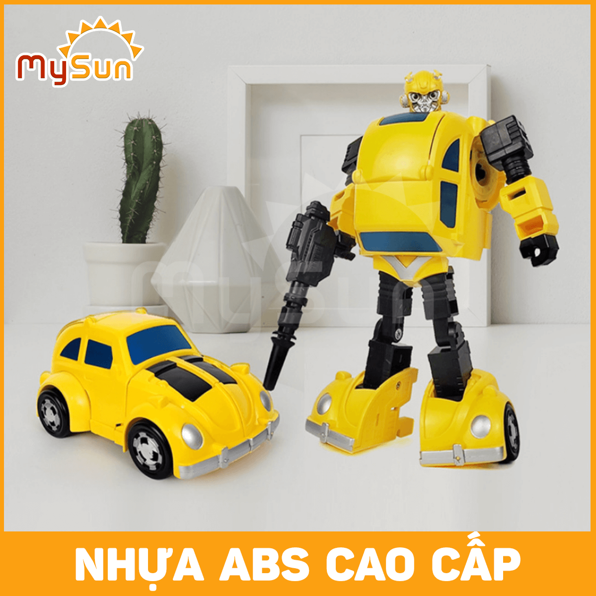 Đồ chơi mô hình Robot biến hình xe ô tô Transformer Optimus Prime, Bumblebee MySun