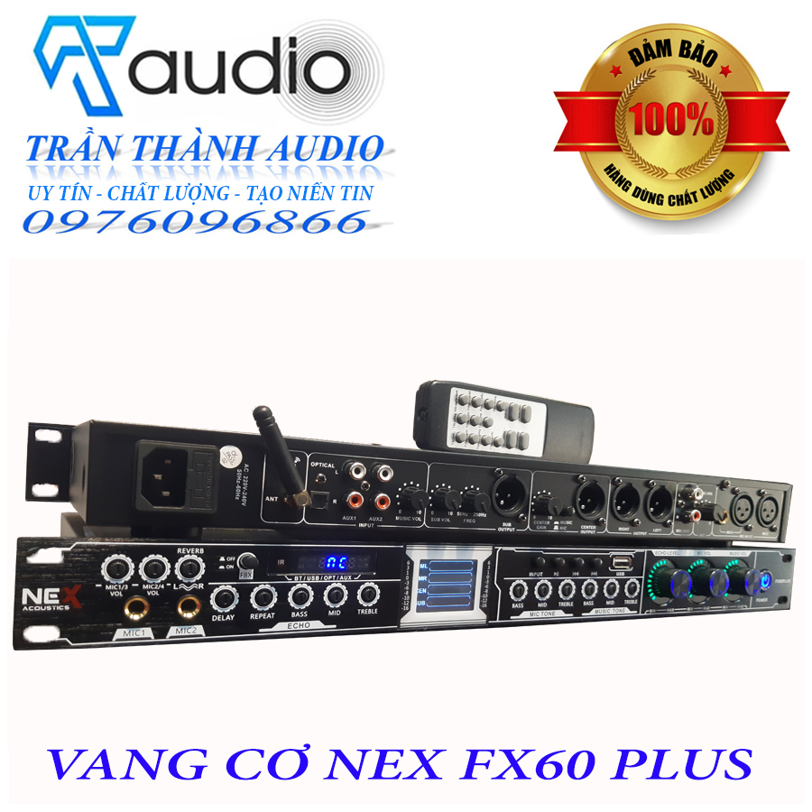 Vang cơ FX60 Plus,optical,reverb,bluetooth 5.0 , hàng chính hãng nhập khẩu 2023,có reverb bluetooth cổng quang tặng jac kết nối