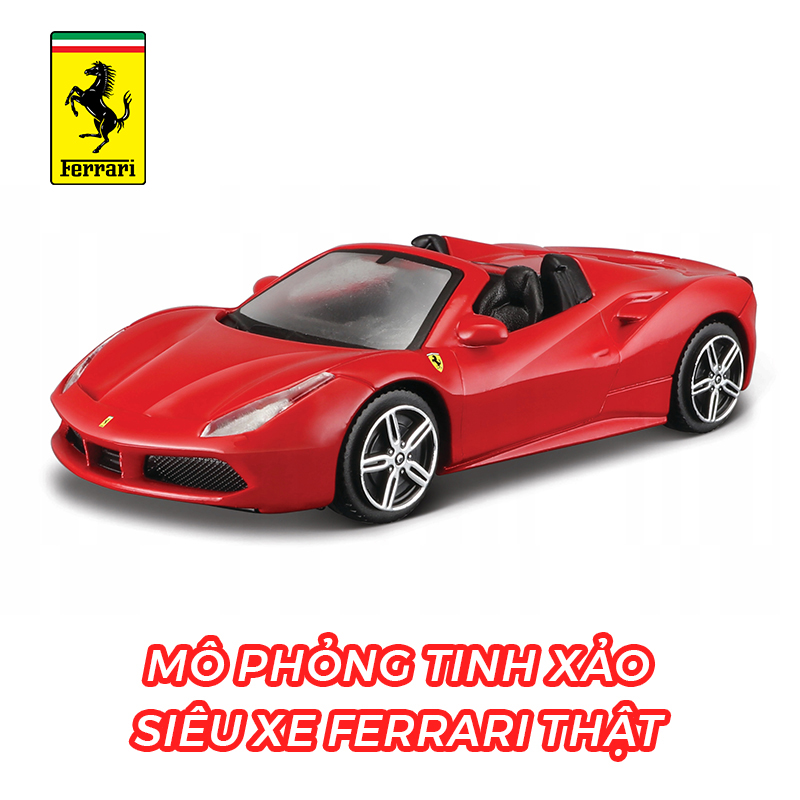 Đồ Chơi Trẻ Em MAISTO Mô Hình Theo Tỷ Lệ 1:43 Xe Ferrari 488 Spider 36026/18-36100