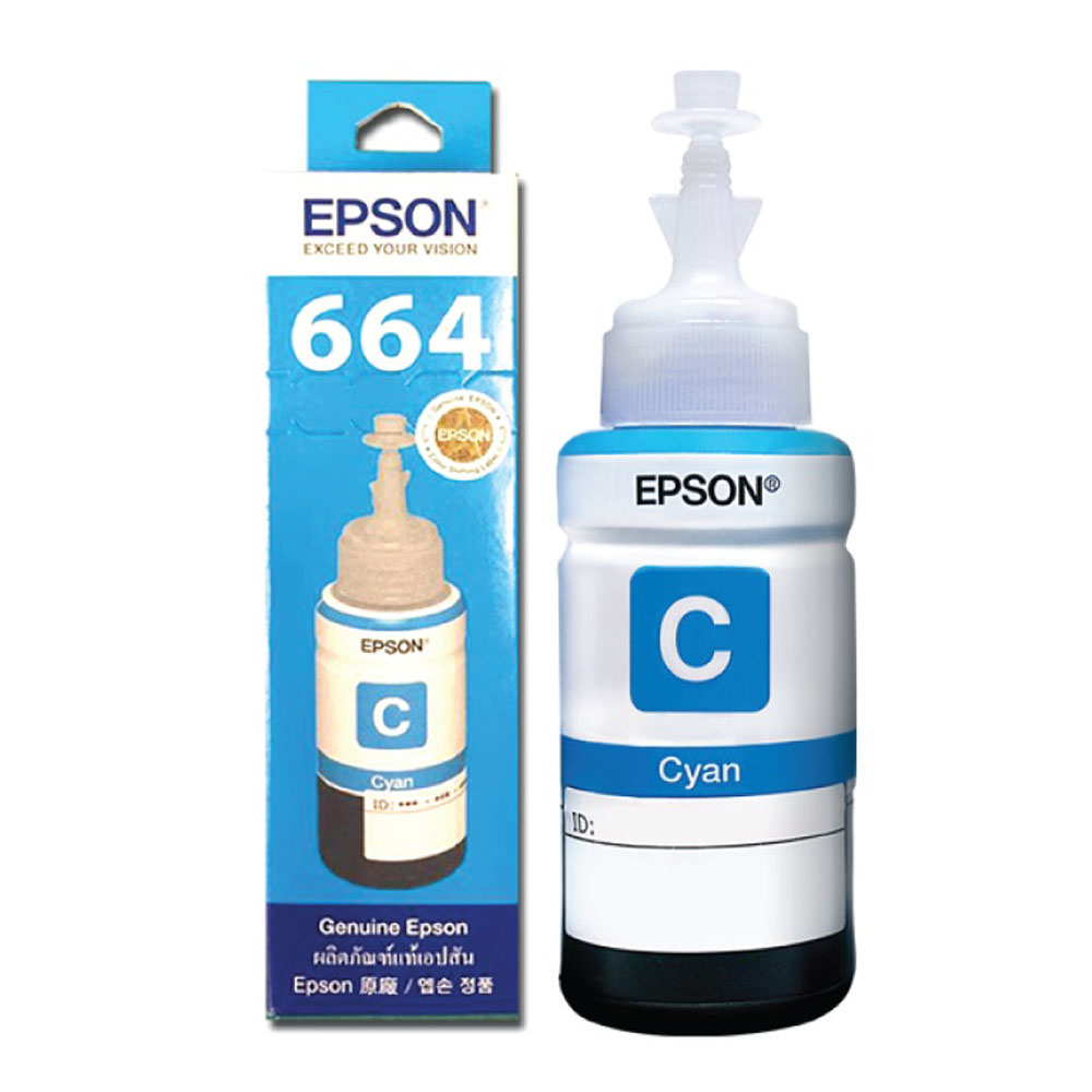 Mực in Epson T6642 Cyan Ink Bottle (C13T664200) - Hàng Chính Hãng