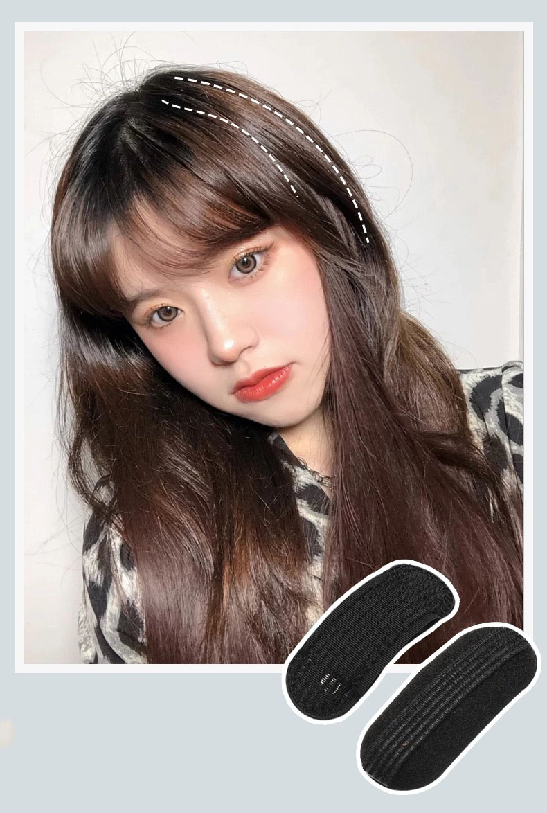 Bộ 2 Cặp tóc phồng chân tóc, Cài tóc phồng mái, Kẹp bấm làm phồng nếp tóc tự nhiên style Hàn Quốc KT25