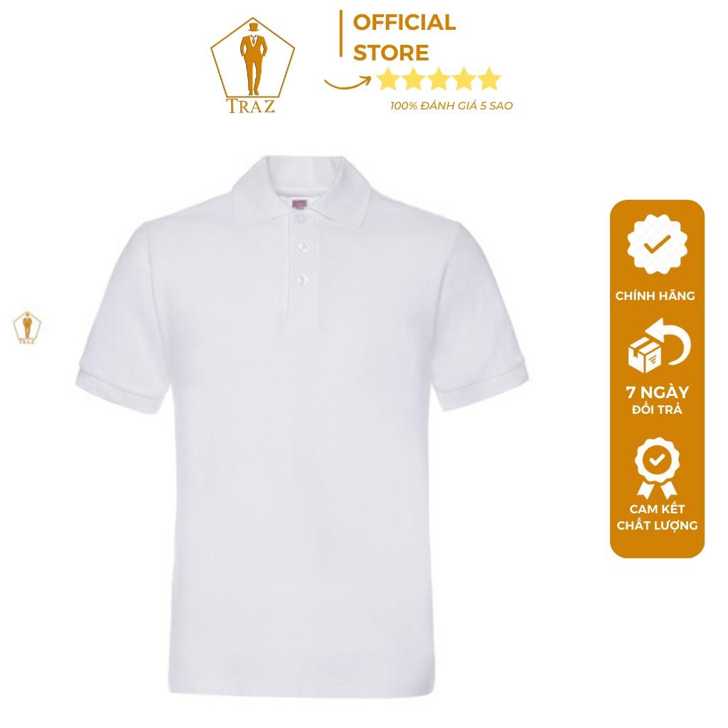 Áo Thun Polo Nam 230G Có Cổ Basic Cá Sấu TRAZ Ngắn Tay Vải Cotton mềm thoáng mát chống nhăn