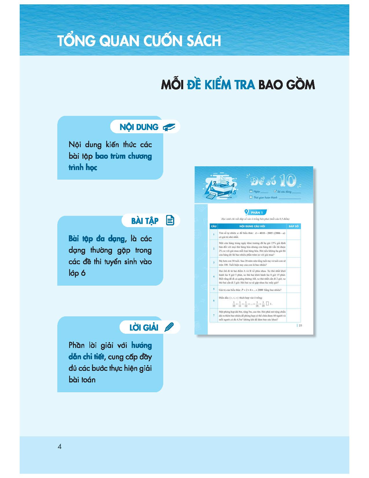Chinh Phục Đề Thi Vào Lớp 6 Trường THCS Chất Lượng Cao Môn Toán