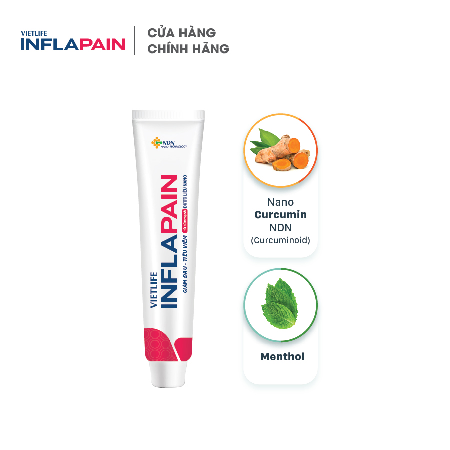 Vietlife Inflapain 25g - GEL bôi hỗ trợ đẩy lùi đau nhức xương khớp