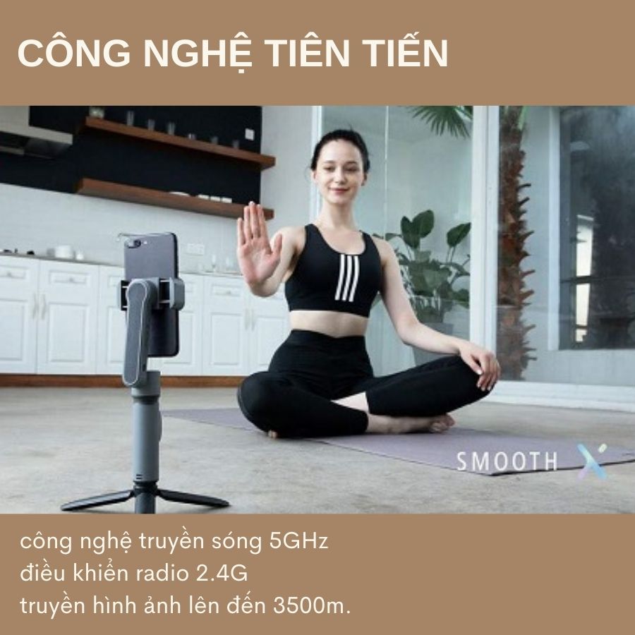 Tay cầm chống rung Gimbal Zhiyun Smooth X - Hàng Chính Hãng