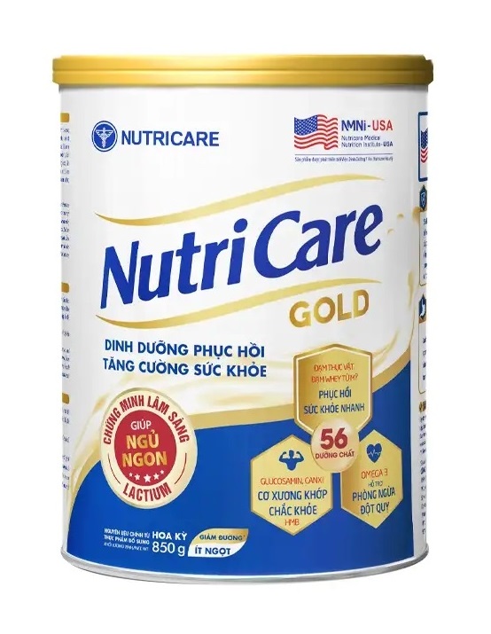 Sữa bột Nutricare Gold Mới phục hồi bồi bổ cơ thể (400g, 900g)