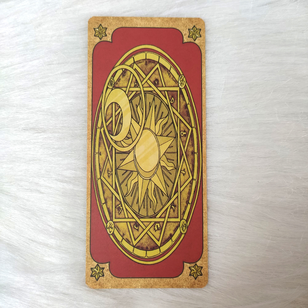 [Size Gốc] Bài Tarot Clow Sakura CardRaptor Phiên Bản Màu Nâu 56 Lá Bài Đá Thanh Tẩy