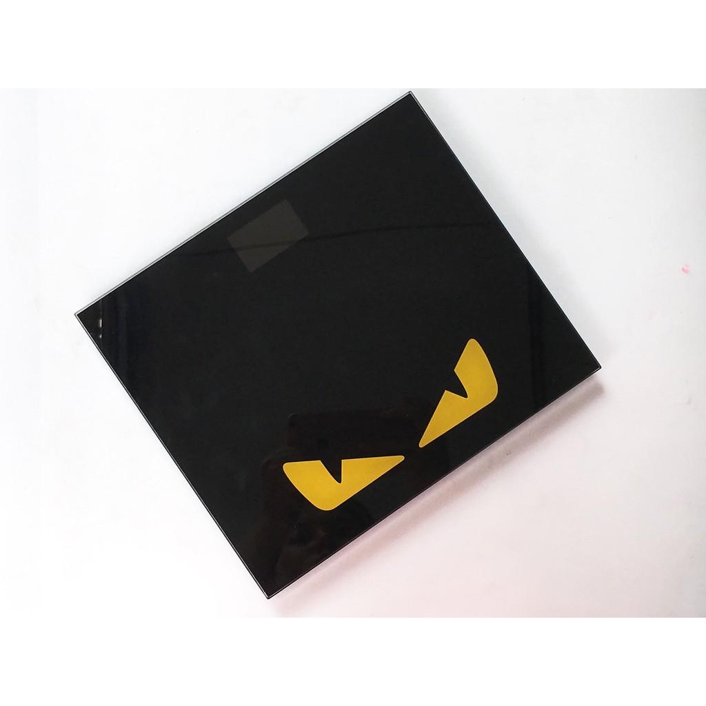 Cân điện tử cân người  max 180kg mẫu đen 2 mắt vàng