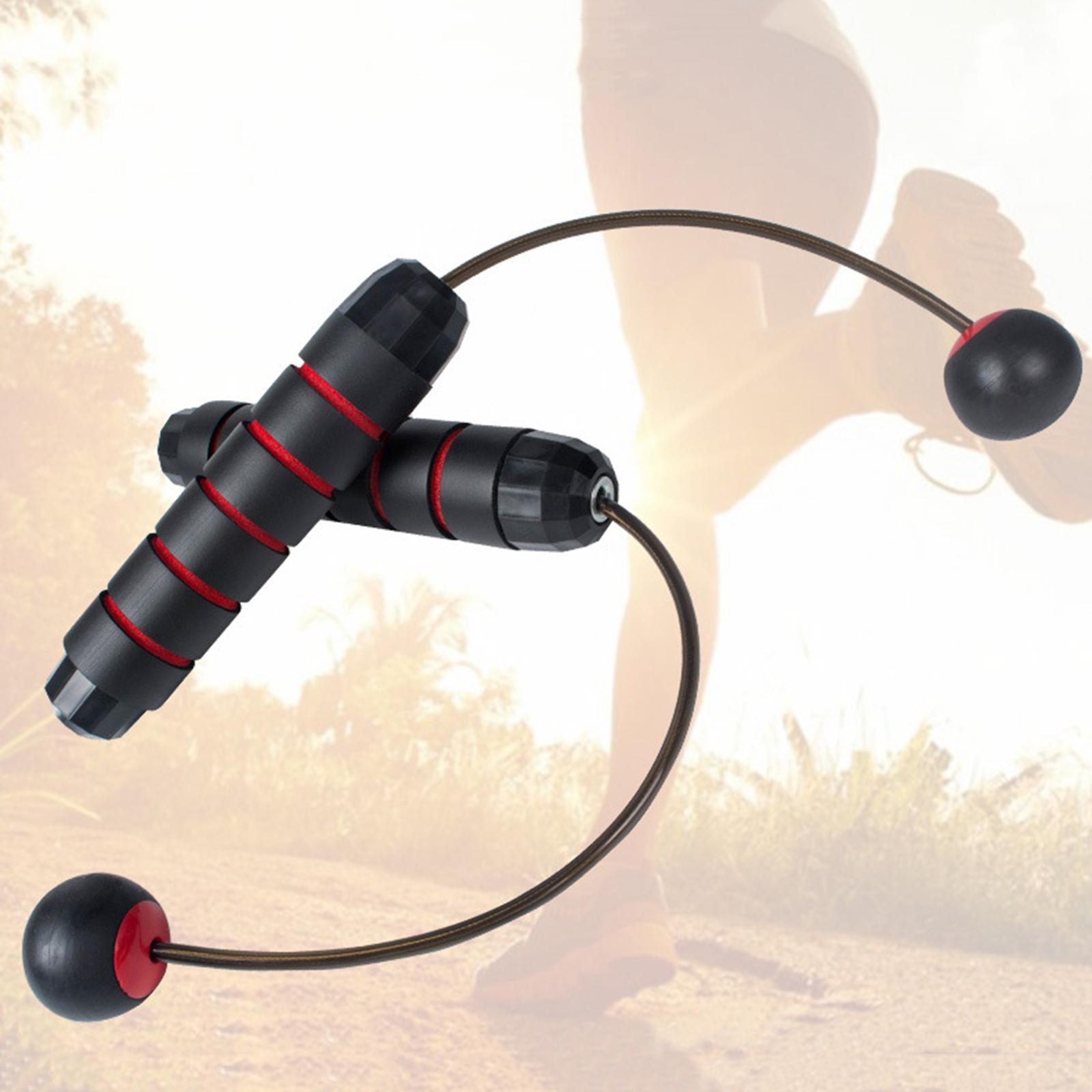 Fitness Jump Rope, Training Ropeless Skipping Rope for Fitness, Weighted Cordless Jump Rope for Men Women Kids Home Gym Exercise